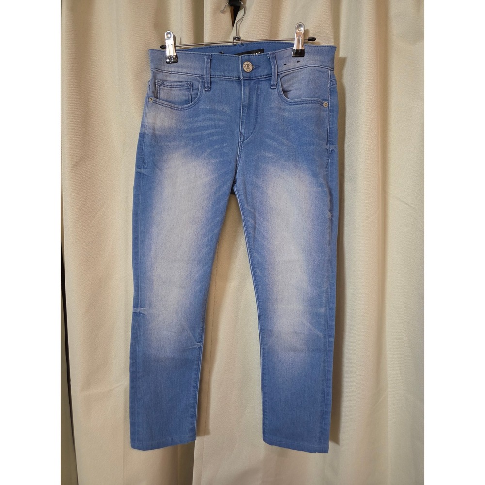Express Jeans Womens 4 Light Wash Mid Rise Legging Stretch Denim Blue Pants